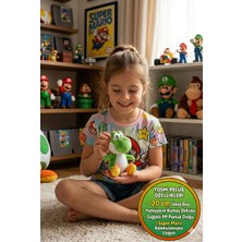 Toyfest Super Mario Yoshi Peluş Oyuncak 20CM Yeşil Dinozor Figür Anime Koleksiyonluk Sevimli Hediye Çocuklar