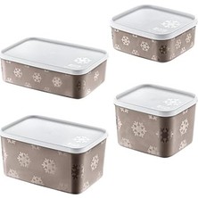 Daders Home 4'lü Set No Frost Saklama Kabı Terra (Tüm Boylar)