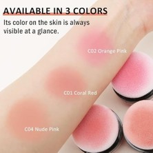 Daders Home Cushion Blush, Loose Powder Blush Air Cushion Blush, Doğal Tek Renk Allık, Doğal Allık Yanaklar Için Mat Yüz Allığı, Yüksek Pigmentli Allık Makyajı Karıştırması Kolay Makyaj Allığı