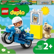 Daders Home Kurtarma Motosikleti 10967 – 2 Yaş ve Üzeri Çocuklar Için Eğitici Hediye Fikri, Motosiklet ile Memuru ve Köpek Minifigürleri Içeren Yaratıcı Oyuncak Yapım Seti (5 Parça)