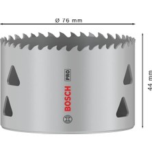 Bistopia 1 x Pro Multi Malzeme Delik Testeresi (Yumuşak Ahşap, Alçıpan Duvar Için, Ø 76 Mm, Profesyonel Aksesuar Matkap/tornavida)