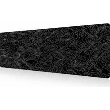 Daders Home Pro - 5 Farklı Model Dikişli Kenar 100X50 cm Oyuncu Gaming Mouse Pad (Map)