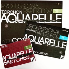 Daders Home Bruno Visconti Torchon Pamuk Elyaflı Suluboya Kağıdı, Dosyalı. 250 Gr. A2 10 Yp (Millimeters, A3 420X297 (1))