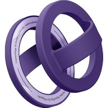 Daders Home Için Magsafe Özellikli Silikon Telefon Tutucu Pop Grape Purple - AFA07061