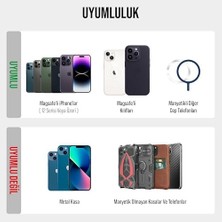Daders Home ile Uyumlu Magsafe Özellikli Deri Cüzdan 15 Pro Max/15 Plus/15 Pro/15, 14 Pro Max/14 Plus/14 Pro/14, 13 Pro Max/13 Pro/13, 12 Pro Max/12 Pro/12 (Lacivert)