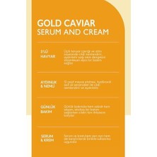 Daders Home Altın, Havyar Içeren 2’li Serum ve Krem  Gold Caviar Serum And Cream