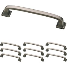 Daders Home P29613K-904-B Kare Ayak Çekme, 4" (102 Mm), Yadigarlık Gümüş, 10 Adet