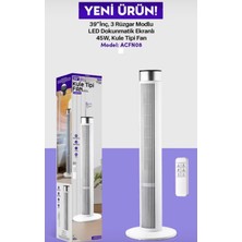 Auhma ACFN08 39" Kule Tipi Fan - 45W Güç, 3 Rüzgar Modlu, Zaman Ayarlı, LED Dokunmatik Ekran