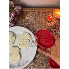 Daders Home Almalı Yılbaşı & Yeniyıl Kurabiye Kalıbı Set-1 (3'lü)