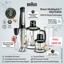 Braun Multi Quick 1000 W Çoklu Set Blender + Dijital Mutfaktartısı Hediye
