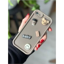 Ecovibe iphone 7 Plus ve 8 Plus ile Uyumlu Çikolata Baby Oyuncak Tasarım Kılıf