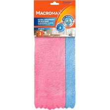 Daders Home Mikrofiber Ultra Emici Temizlik Bezi 2'li Paket 30X29CM, Işıltılı ve Pürüzsüz Temizlik