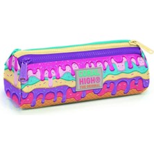 Bistopia Pembe Dondurma Üç Bölmeli Kalem Çantası - Kız Çocuk