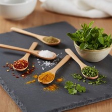 Daders Home 6'lı Doğal Ahşap Mini Servis Kaşığı Seti – 16CM Küçük Baharat, Kahve, Çay, Tatlı ve Bal Kaşığı | Çizmez Dekoratif Ahşap Mutfak ve Masaüstü Aksesuarı | Çok Amaçlı Kullanım