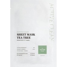 Daders Home Village 11 Factory Active Clean Sheet Mask Tea Tree 23 gr – Çay Ağacı Maskesi