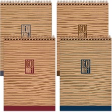 Daders Home Dekokraft A4 100YP Çizgisiz Spiralli Bloknot