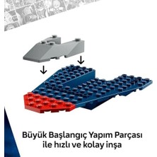 Daders Home ǀ Kaptan Amerika, Thanos'a Karşı 76319 – 4 Yaş ve Üzeri Süper Kahraman ve Uzay Gemisi Hayranı Çocuklar Için Eğlenceli Oyunlar Sunan Minifigürlü Yapım Seti, Harika Hediye Fikri (107 Parça)
