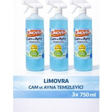 Limovra Cam Ayna Temizleyici 750ML 3'lü Set -Bitkisel