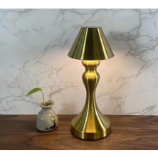 Daders Home Dekoratif Masa Lambası, Kısılabilir 3 Farklı Ton LED Romantik, Şarj Edilebilir Dokunmatik Küçük, Yatak Odası Bar Restoran Için Başucu Komidin (Ince Belli)