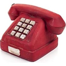 Daders Home Nostaljik Kırmızı Telefon Biblo