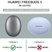 Daders Home Freebuds 5 Için Kılıf Mat Silikon Kırmızı [freebuds 5 ile Uyumlu Kılıf - Kırmızı]
