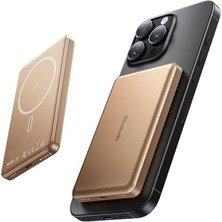 Daders Home MC-4642 5000MAH 20W Metal Ultra Ince Manyetik Kablosuz Powerbank