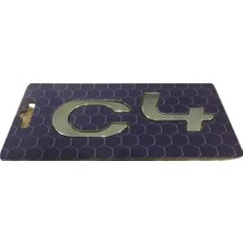 Zetoto Citroen C4 Yazısı Küçük Tip 88 mm - 30 mm