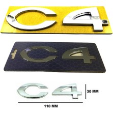 Zetoto Citroen C4 Bagaj Yazısı 110 mm - 30 mm