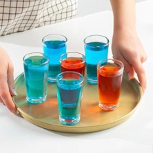 Daders Home Glass 6591 Meşrubat Kahve Yanı Bardağı Sunumluk 6 Adet 100CC Meşrubat Bardak