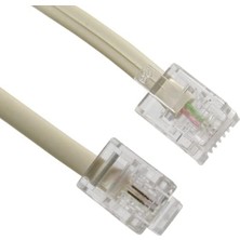 Daders Home Hazır Telefon Hat Kablosu, Internet Kablosu, 6p/2c, 25 Metre,