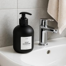 Daders Home 425 ml Cam Sıvı Sabunluk | Modern Siyah ve Beyaz Renk Seçenekleri | Pompalı Cam Sabun ve Losyon Dispenseri | Şık, Dayanıklı ve Hijyenik Tasarım