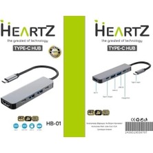 Bistopia Hb-01 Type C Hub HDMI USB Pd Metal A Kalite 4K Hd Pd 100W Hub