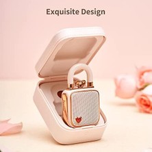 Daders Home Divoom - Bluetooth Hoparlör, Küçük Taşınabilir Müzik Kutusu, Kablosuz Stereo Eşleştirme, Retro Ses Kutusu, Sevimli Masaüstü Dekorasyonu, Kızlar Için, Pembe