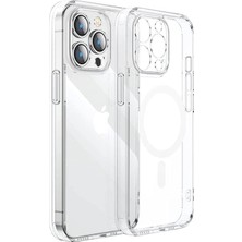 Daders Home JR-16XD8 Manyetik Koruyucu Telefon Kılıfı Ip 16 Pro Max Için-Şeffaf