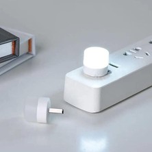 Daders Home USB LED Küçük Beyaz Işık Lamba, Koridor, Tuvalet, Oturma, Çocuk Odası Için Rehber Gece Aydınlatma Lambası, Enerji Tasarruflu Çok Ekonomik Aydınlatma