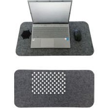 Daders Home Keçe Masa Üstü Mouse Pad ve Bilgisayar Düzenleyici 70X32 cm – Antibakteriyel Mat, Doğal Keçe Mat, Masa Koruyucu Altlık, Ofis ve Ev Için Minimalist Tasarım (Koyu Gri)