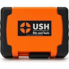 Daders Home Ush 36 Parça Vidalama Ucu Seti, Manyetik Bit Tutucu, 1/4 Inç, Ph, Pz, Torx, Hex, Düz Uçlar, Torsiyonlu Endüstriyel Uç Seti, Saklama Kutulu, Alman Üretim Kalitesi, Premium Kalite