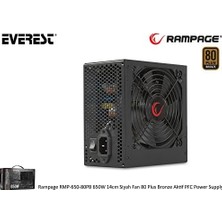 Daders Home RMP-650-80PB 650W 14CM Siyah Fan 80 Plus Bronze Aktif Pfc Power