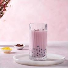 Daders Home 6’lı Kristal Desenli Uzun Cam Bardak – Şeffaf Meşrubat Bardağı, Su, Meyve Suyu ve Kokteyl Için Zarif ve Dayanıklı Bardak Seti