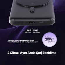 Daders Home Recharger Pro M 5.000MAH Qi2/magsafe Özellikli 15W / Stantlı Kablosuz Taşınabilir Hızlı Şarj Aleti/powerbank