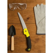 Daders Home Katlanabilir Bahçe Budama Testeresi – Fosforlu Sarı Ergonomik Sap, Paslanmaz Çelik Bıçak, Ağaç Dalı ve Kamp Için El Testeresi