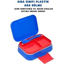 Daders Home Bento 1030ML Lunchbox Hotwheels Lisanslı Tek Katlı 2 Bölmeli Paslanmaz Çelik Sefer Tası Yemek Kutu