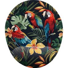 Daders Home Papağan Kuşlar Bilek Destekli Mouse Pad