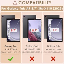 Daders Home Katumo 2 Adet Tam Ekran Koruyucu Folyo Galaxy Tab A9 8,7 Inç 2023 Için Ekran Koruyucu 9h Sertlik Çizilmez Kabarcıksız Folyo Cam SM-X110/X115/X117 Için