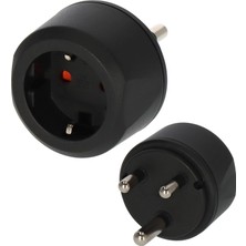 Daders Home Seyahat Fişi / Seyahat Adaptörü (Güney Afrika ve Hindistan Prizleri ve Avrupa Prizleri Için Seyahat Prizleri) Renk: Siyah