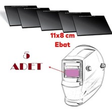 Daders Home Kaynak Maske Camı 787 TH11, 11X8X3 Cm, Uv/ır Koruma, (5 Adet) Ce EN/166/167/168/169