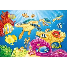 Daders Home Puzzle 2X24 Parça Sualtı Renkli 3+