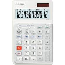Daders Home JE-12E-WE Beyaz 12 Hane Masa Üstü Ergonomik Tuşlu Hesap Makinesi
