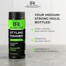 Daders Home Black & Red Saç Şekillendirici Toz Wax Hacimli ve Yarı Mat Görünüm - Semi Matte Toz Wax - 20G