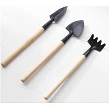 Daders Home 3 Parça Mini Bitki Hobi Seti - Bahçe Saksı Sukulent Bakım Çapa-Tırmık-Kürek